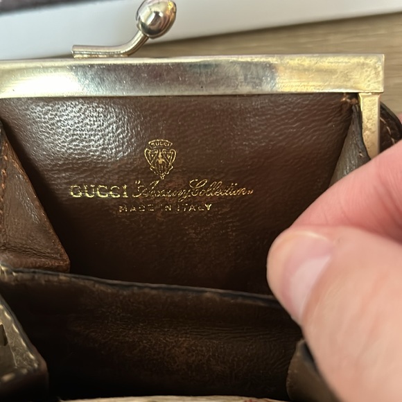 Vintage Kisslock Gucci Sherry line coin purse - Picture 4 of 6